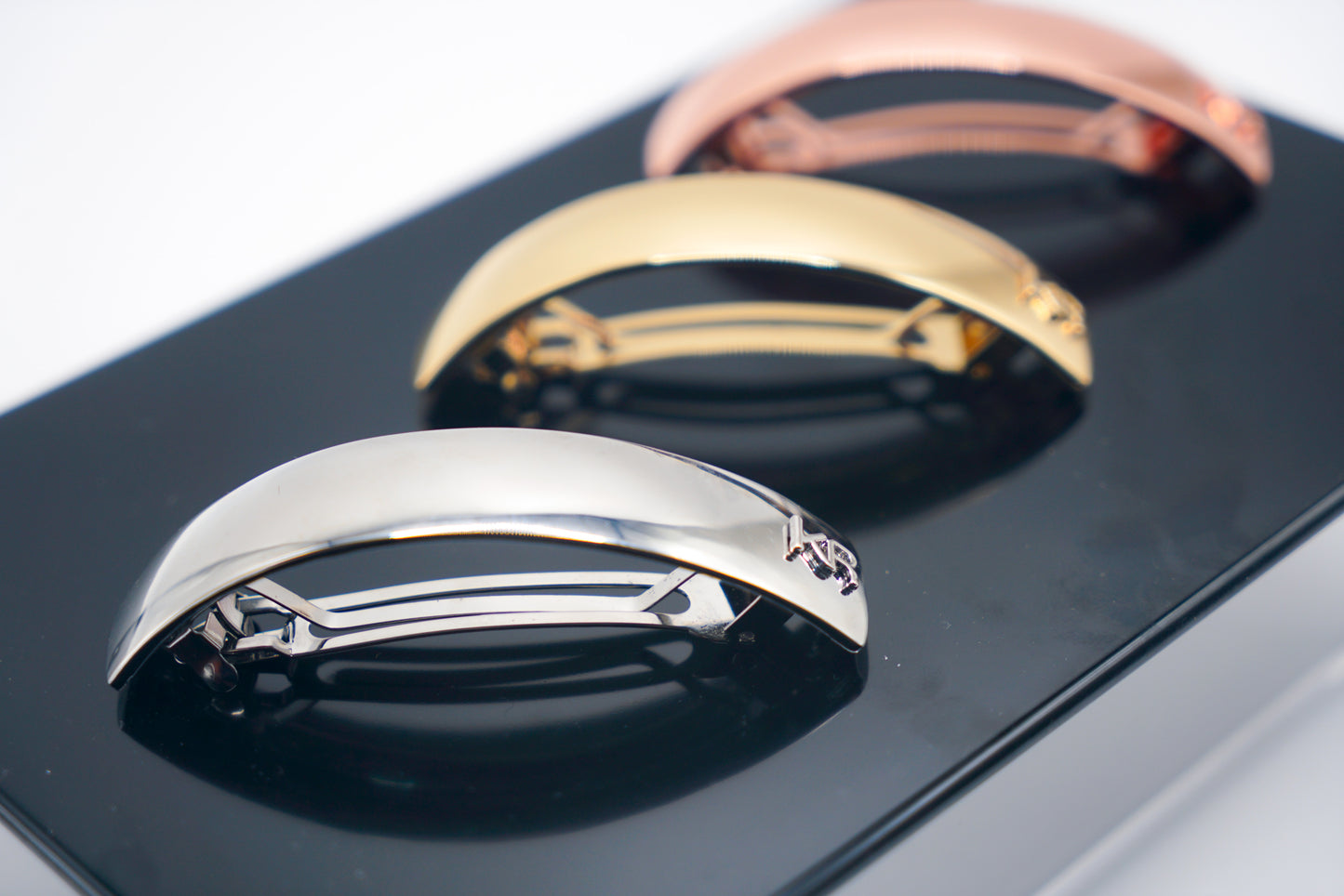 Love Collection - Metalica Metal Volume Barrette/Silver