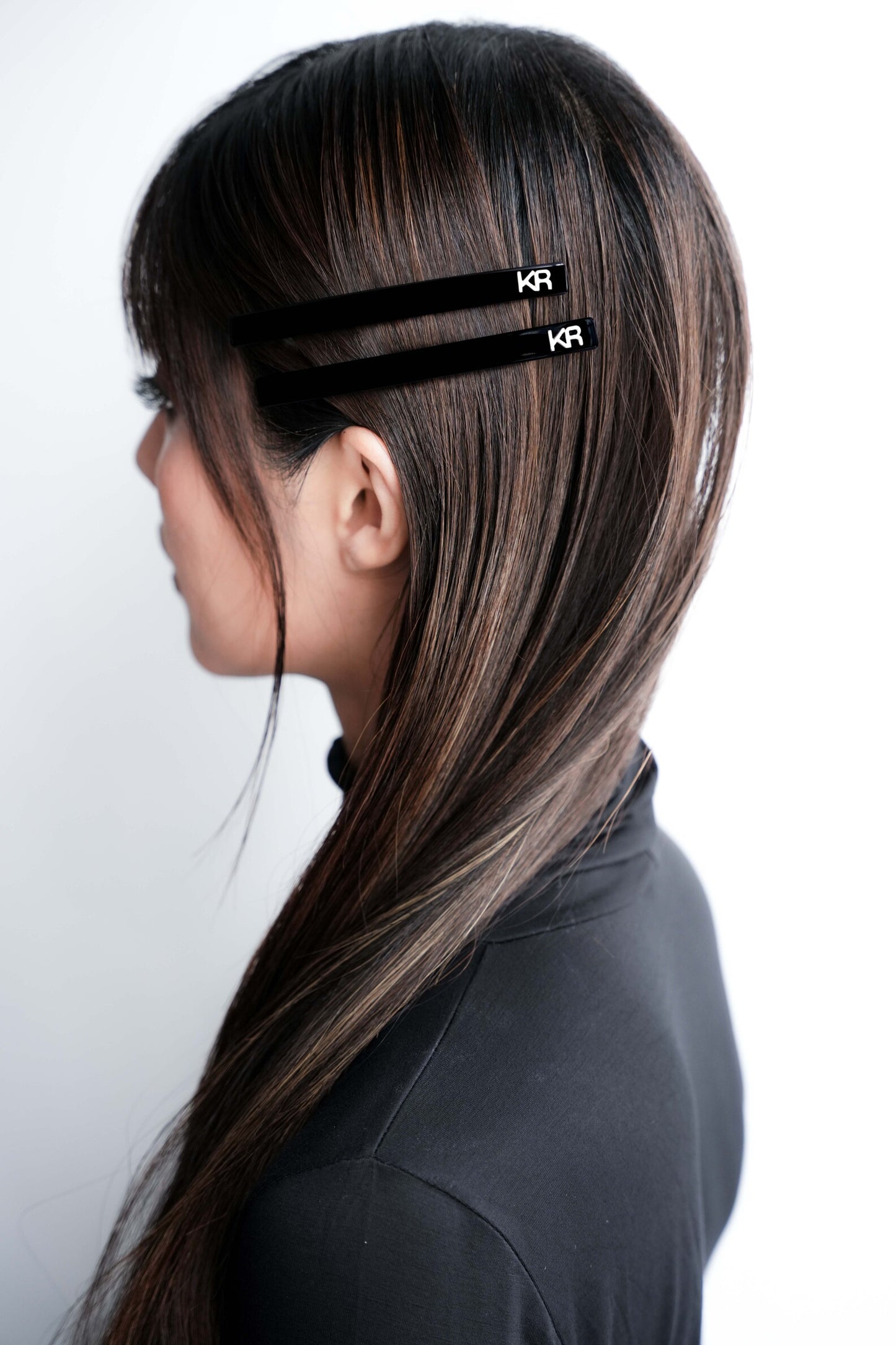 Back to Black Long Skinny Barrette