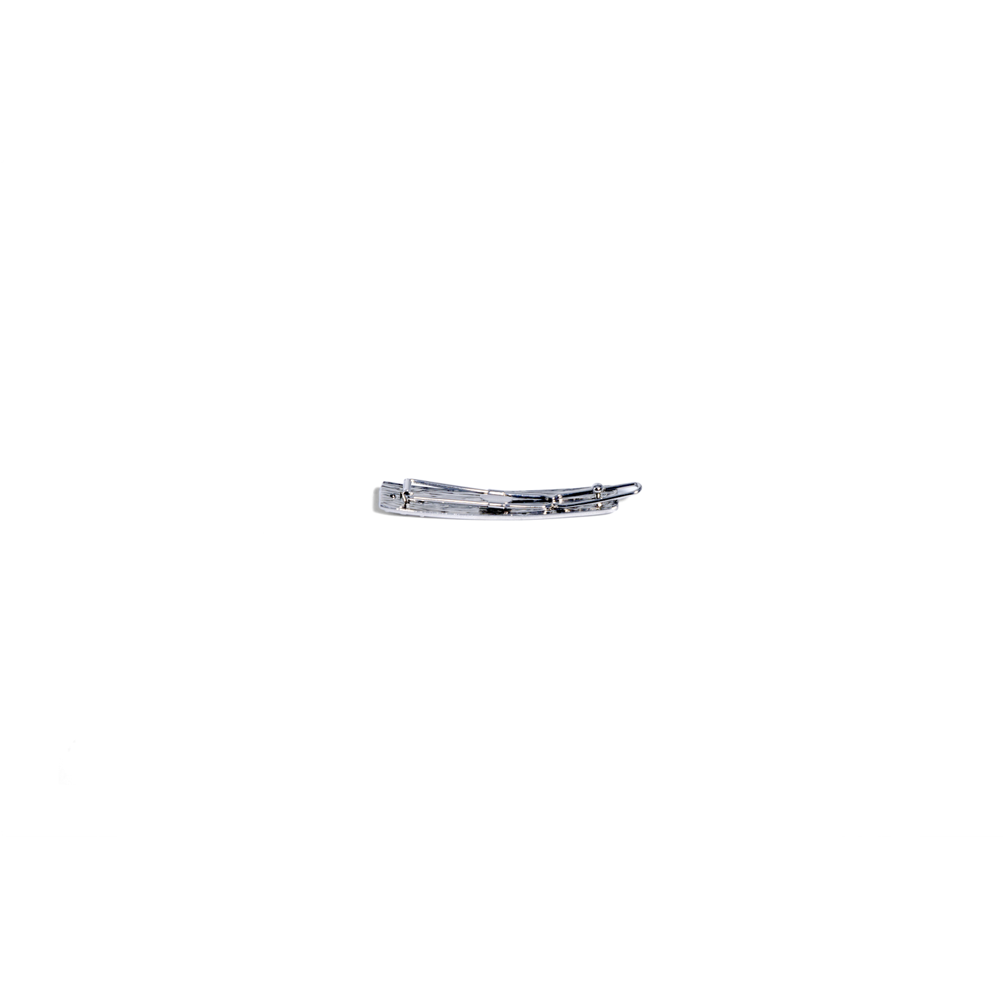 Love Collection - Metalica 6cm Metal Hair Clip/Silver